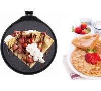 Cheffinger Crêpière anti-adhésive ø32cm induction anti-rayures Marbre noir