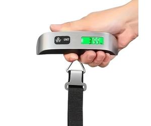 Cheffinger Pèse-bagage numérique LCD avec batterie 50 kg