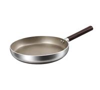 Cheffinger Poêle à Frire Antiadhésive 28cm Induction avec Manche Effet Bois
