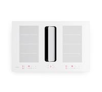ChefFusion 80cm Plaque Induction avec Hotte Intégrée 4 Feux Blanc