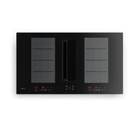 ChefFusion 90cm Plaque Induction avec Hotte Intégrée 4 Feux Noir