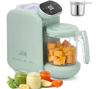 Chefhandy Robot Bébé 5-en-1 Multifonction - Mixeur Cuiseur Vapeur Rapide et Douce, Idéal pour Tous les Repas et Stades (Vert)