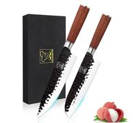 ChefHoablorn Ensemble de blocs de couteaux Porte-couteaux universel rond Porte-couteaux amovible Facile à nettoyer Gain de place Avec 5 couteaux Porte-couteaux de cuisine., CKF-10