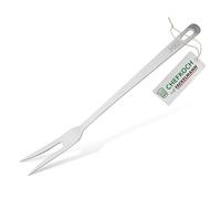 Chefkoch Fourchette à viande - Parfait pour servir les créations de viande, acier inoxydable au look mat - Fourchette à découper lavable au lave-vaisselle