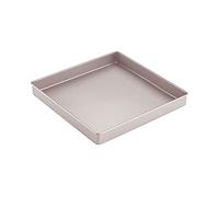 CHEFMADE 11-zoll Backen Blatt Pan, Nicht-Stick Platz Jelly Roll Backformen für Ofen Rösten Fleisch Brot Battenberg Pizzas Gebäck 11.2" x 11.2" x 1.4" (Champagne Gold)