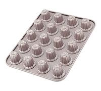 CHEFMADE - Moule À Cannelés 20 Empreintes En Acier Carbone Antiadhérent | 20 empreintes Ø 3,5 cm, acier carbone 0,8 mm, revêtement antiadhérent, jusqu'à 220°C