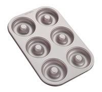 CHEFMADE Moule à gâteau Matut, Anneau antiadhésif à 6 cavités pour Donuts, ustensiles de Cuisson au Four (Champagne Or)