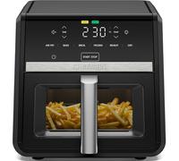 Chefman TurboFry Friteuse à air chaud, appareil 6 en 1, haute performance, 230 °C, panier XL avec fenêtre, pour frire à air chaud, cuire, griller, réchauffer, hydrater, décongeler, noir