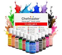 Chefmaster Liqua-Gel Color Kit 12/Pkg .7oz-