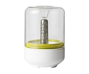 CHEF'N - Kit de Germination de Cuisine Countertop, Cultivez Vos Propres Graines, Bocal en Verre, Blanc, Coffret Cadeau, 10 x 15 cm