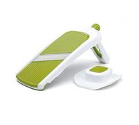 Chef'n - Mandoline "SleekSlice" / Trancheuse Pliable avec 6 Réglages d'Épaisseur, Plastique/Acier Inoxydable, Blanc/Noir, 35 x 11 x 3 cm