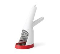 Chef'n Strawberry Slicester™ Trancheuse de fruits - Outil de tranchage rapide et uniforme pour fraises et fruits tendres, sans BPA, passe au lave-vaisselle, design facile à saisir, blanc/rouge