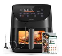Chefree AF500 Friteuse à air chaud avec fenêtre, capacité 6.5L Airfryer,8 in1,sonde de température,écran tactile LED, lavable au lave-vaisselle