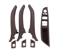 CHEFRU Poignée Porte Intérieure Compatible Avec BMW Pour 5-Series F10 F11 F18 2010 2011 2012 2013 2014 2015 2016 2017 Pièces Garniture Poignée Porte Intérieure(Moka,RHD)