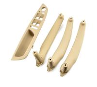 CHEFRU Poignée Porte Intérieure Compatible Avec BMW Pour X5 E70 Pour LCI Pour X6 E71 Ensemble 4 Pièces Accoudoirs Porte Intérieurs Avant Gauche Kit Poignée Porte(Beige)