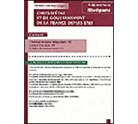 Chefs d'état et de gouvernement de la France depuis 1789 - Collectif - Studyrama Eds - broché - Essai