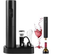CHEF'S TABLE® - Electric Corkscrew, Wine Set, Professional Wine Bottle Opener, Cordless Automatic Bottle Opener with Foil Cutter for Home, Restaurant, Parties, as a Gift