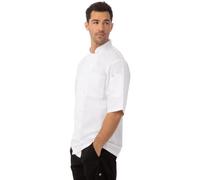 Chefs Works Montreal Cool Vent Veste de cuisine mixte à manches courtes, Blanc, XS, Tour de poitrine : 82-87 cm, Veste de chef pour homme et femme, A914-XS