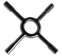 CHEFZOCO Support pour cuisinière à gaz, Réducteur de flamme, Adaptateur pour cuisinière à gaz, Réducteur à gaz, Base pour cuisinière à gaz, Grille de réduction pour cuisinière, Céramique, 13 cm, Noir