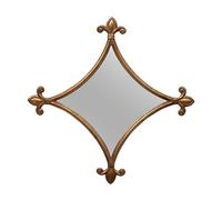 CHEHOMA Grand Miroir Fleurs de lys doré 51cm