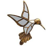 CHEHOMA Miroir Colibri résine doré 37x40cm