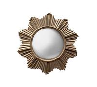 CHEHOMA Miroir Convexe Décoratif, Halo, Finition Champagne Doré, Fabrication soignée, 20 cm de Diamètre