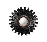 CHEHOMA Miroir Convexe Décoratif Miroir de sorcière Soleil Noir 34 cm, Cadre en Résine, Fabrication de qualité
