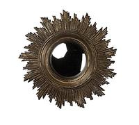 CHEHOMA Miroir Convexe Soleil doré Antique 18cm