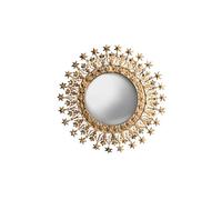 CHEHOMA Miroir décoratif Convexe serti de Cristaux Auréole d'étoiles dimenssion 28 cm (Diamètre 28 cm)