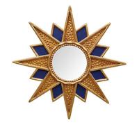 CHEHOMA Miroir étoilé Or et Bleu 28cm