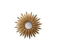chehoma Miroir sorcière Miroir Convexe Orné de délicates Plumes d'or. Belle Fabrication Diamètre 37,80 cm