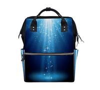 CHEHONG Sac à dos de voyage coloré pour ordinateur portable de nuit brillant ciel étoilé magique, grande capacité multipoches léger et pliable, maman femme