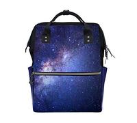 CHEHONG Sac à dos de voyage coloré pour ordinateur portable hivernal paysage forêt sur un ciel étoilé grande capacité multipoches léger et pliable