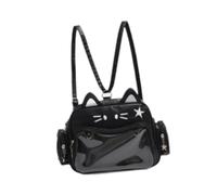 CheJooe Sac à main pour femme, sac à bandoulière en cuir synthétique Y2K Cat Ita pour fête, shopping, cadeaux esthétiques, sac de poupées d'anime, Noir , Taille unique
