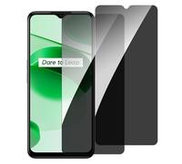 chejuza Verre Trempé Anti Espion pour Realme C35 4g [2 Pièces] Ultra Résistant Film Protection écran, Dureté 9H, Anti-Rayures, Sans Bulles, HD Transparent