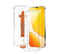 chejuza verre trempé pour Vivo Y04 [2 Pièces],Installation Rapide, Couverture Complète, Sans Bulles, Dureté 9H Verre,Haute Définition Protecteur D'écran