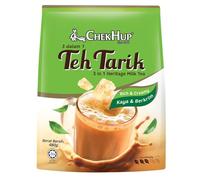 Chek Hup Teh Tarik RC - Thé Noir Instantané Crémeux - 12 Sachets Individuels - Avec Sucre de Roche et Édulcorants Naturels