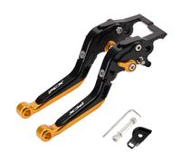 Chekis-Levier De Frein De Stationnement Pliable,Poignée Réglable,Accessoires De Moto,Version Abs,Fonctionne Avec La Fonction De Stationnement,Honda Pcx125 Pcx160 - Type Black And Gold