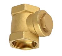 Chekval, DN32 femelle, en laiton, valve anti-retour 232 psi, DN32 BSP, filetage intérieur 1-1/4", clapet anti-retour pour empêcher le reflux d'eau, jaune