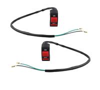 Chelhead 2 Pièce Moto Guidon Interrupteur On Off Bouton conversion pour moto ou vélo Convient aux guidons de 22mm 2 fils