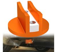 Chelhead Accessoires de cric de Sol magnétique Orange 1 pièce, Plaque de cric Universelle en Aluminium cannelé, Passepoil de Levage de 0,47 Pouce, Soudure à Compression à Fente