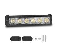 Chelhead Barre lumineuse LED Slim 19CM avec projecteur 6000 K de 2160 lumens, 18 W, longue portée, encastrée, compatible avec les véhicules tout-terrain, SUV, VTT, voiture (1 pièce).