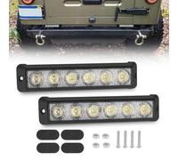 Chelhead Lot de 2 barres lumineuses LED, faisceau spot, montage encastré, étanches, compatibles avec les véhicules tout-terrain 12 V/24 V, SUV, VTT, camions, camping-cars, UTV