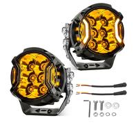 Chelhead Projecteurs LED 3" 4x4 avec DRL Ambre IP68 12V, Lot de 2