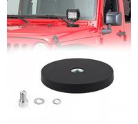 Chelhead Support de montage 1 pièces 66mm, de barre LED à base Fort magnétique Support ventouse puissant, Convient pour voiture véhicule tout-terrain phare de camion barre lumineuse de toit
