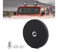 Chelhead Support de montage 1 pièces 88mm, de barre LED à base Fort magnétique Support ventouse puissant, Convient pour voiture véhicule tout-terrain phare de camion barre lumineuse de toit