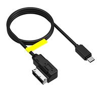 CHELINK Câble de Chargeur AMI vers USB C pour Audi VW MDI MMI, Adaptateur de câble de Chargement de Voiture de Type C, Compatible avec Pixel 2 XL HTC Huawei Samsung LG (Charge Uniquement)
