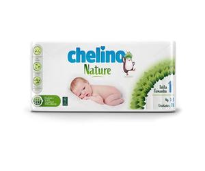 Chelino Nature Couche enfant Taille 1 (1-3 kg), 252 couches