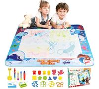 chellago Tapis Dessin Thème de Dinosaure, Jouet Enfant 1-5 Ans Tapis Dessin Eau Bebe 110 * 70cm Cadeau Enfant 1-5 Ans Magic Tapis d'eau Cadeau Fille