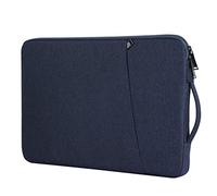 Chelory Housse de protection antichoc avec poignée pour ordinateur portable 16-17" HP/Lenovo/Asus/Acer/Dell, Notebook, Ultrabook, Chromebook, bleu foncé